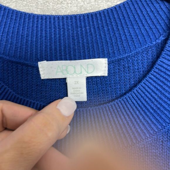 NWT Abound Tie Front Knotted Hem Knit Sweater 3X - Picture 3 of 4